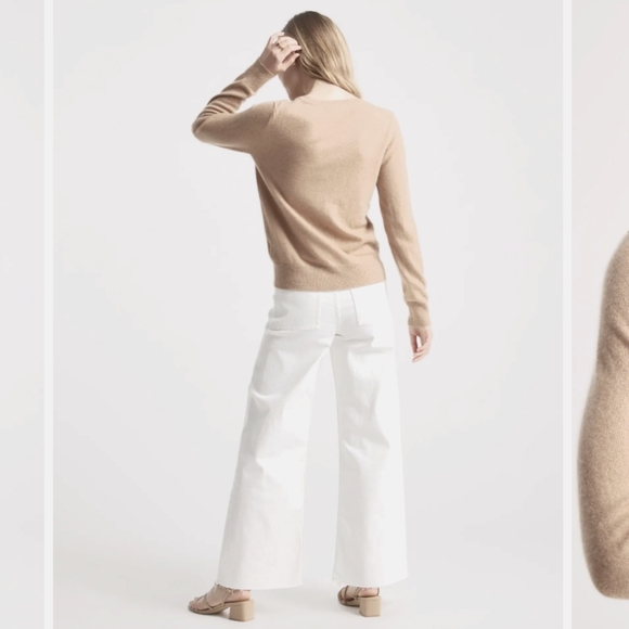 Quince Mongolian Cashmere V-Neck Sweater small - Picture 3 of 10